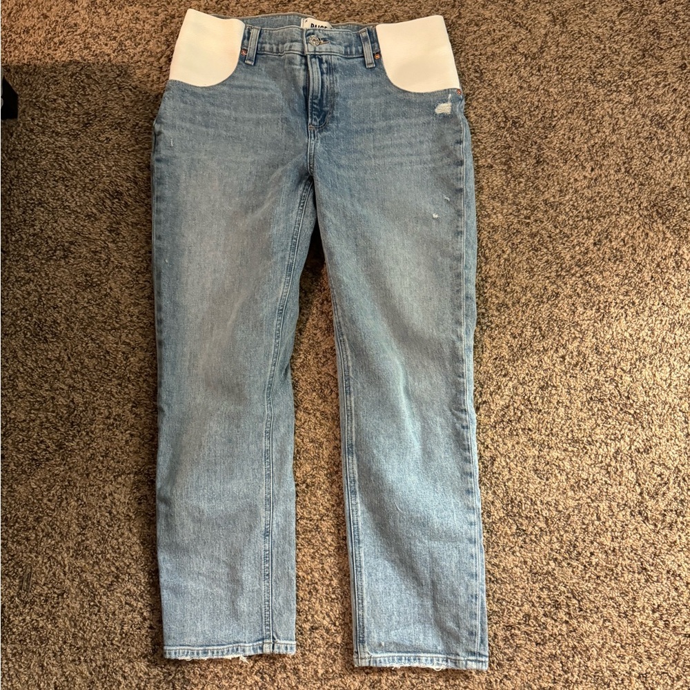 PAIGE Women's Noella Straight Maternity Jeans Size 26
